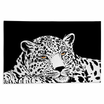 Leopard With Gold Eyes Rugs 60173514
