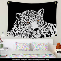 Leopard With Gold Eyes Wall Art 60173514