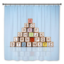 Letter Blocks In Alphabetical Order Bath Decor 67730824