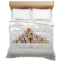 Letter Blocks In Alphabetical Order Bedding 67730554
