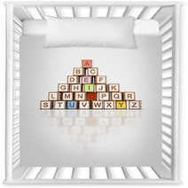 Letter Blocks In Alphabetical Order Nursery Decor 67730554