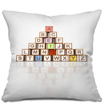 Letter Blocks In Alphabetical Order Pillows 67730554