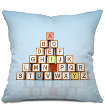 Letter Blocks In Alphabetical Order Pillows 67730824