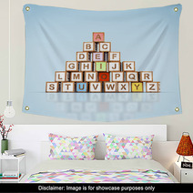 Letter Blocks In Alphabetical Order Wall Art 67730824