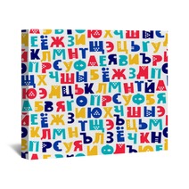 Letters Of The Russian Alphabet Wall Art 156448883