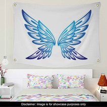 Light Blue Wing Wall Art 29282602