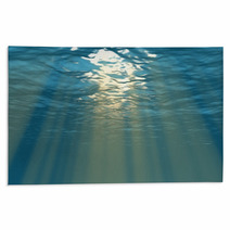 Light from the surface of the sea Rugs 65283055
