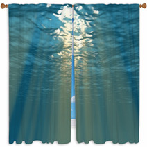 Light from the surface of the sea Window Curtains 65283055