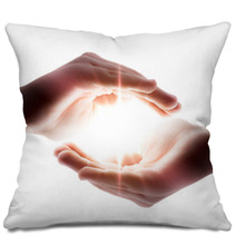 Light In His Hands Pillows 51432671