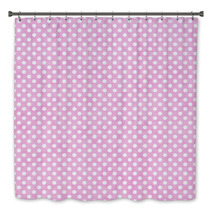 Light Pink And White Small Polka Dots Pattern Repeat Background Bath Decor 68598152