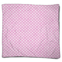 Light Pink And White Small Polka Dots Pattern Repeat Background Blankets 68598152