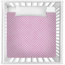 Light Pink And White Small Polka Dots Pattern Repeat Background Nursery Decor 68598152