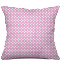 Light Pink And White Small Polka Dots Pattern Repeat Background Pillows 68598152