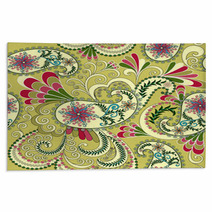 Light Yellow Paisley, Decorated With Leaves And Flowers Rugs 59919981