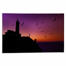 Lighthouse At Sunset. Rugs 52740345