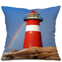 Lighthouse. Westkapelle, Netherlands Pillows 53804773