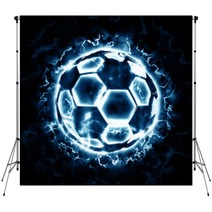 Lighting Soccer Ball Backdrops 93115875