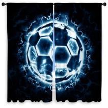 Lighting Soccer Ball Window Curtains 93115875