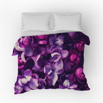 Lilac Flowers Background Bedding 108289994