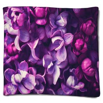 Lilac Flowers Background Blankets 108289994