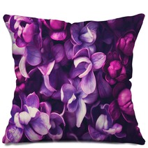Lilac Flowers Background Pillows 108289994