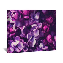 Lilac Flowers Background Wall Art 108289994