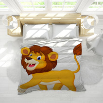 Lion Cartoon Walking Bedding 59256288