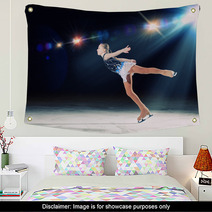 Little Girl Figure Skating Wall Art 58591377