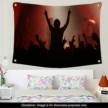 Live Concert - The Band And The Crowd Wall Art 5510229