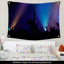 Live Concert - The Band And The Crowd Wall Art 5510319