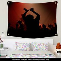 Live Concert - The Band And The Crowd Wall Art 5510355