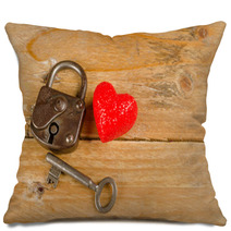 Lock And Key To A Heart Pillows 60315485