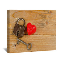 Lock And Key To A Heart Wall Art 60315485