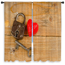 Lock And Key To A Heart Window Curtains 60315485