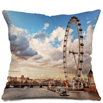 London, England The UK Skyline. The River Thames Pillows 61740708