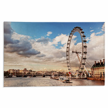 London, England The UK Skyline. The River Thames Rugs 61740708