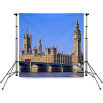 London, Parliament Building And Westminster Bridge Backdrops 55039457