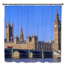 London, Parliament Building And Westminster Bridge Bath Decor 55039457