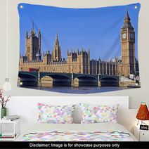 London, Parliament Building And Westminster Bridge Wall Art 55039457