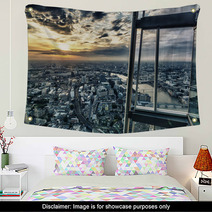 London Skyline By Sunset From The Skyscraper Wall Art 64839559