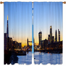 London Skyline Panoramic Window Curtains 67489616