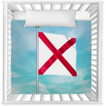 Looping Animated Flag Of Alabama On A Pole Nursery Decor 141162170