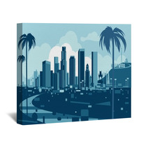 Losa Angeles Skyline Wall Art 123952996
