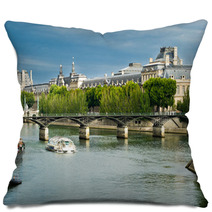 Louvre - View From Seine Pillows 11276938