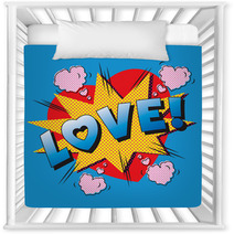 Love Cartoon Falling In Love Pop Art Nursery Decor 52679290