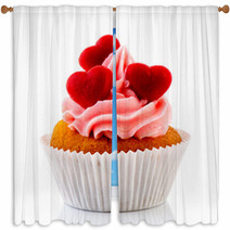 Love Cupcakes Window Curtains 46375708