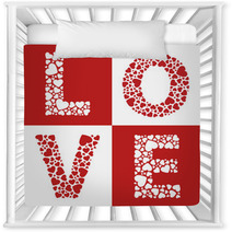 Love Hearts Nursery Decor 67510058
