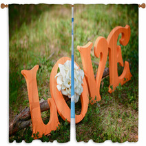 Love Letters Window Curtains 60844724