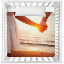 Love - Romantic Couple Holding Hands, Beach Sunset Nursery Decor 55052717