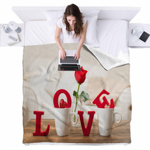 Love With Teacups Blankets 60986414